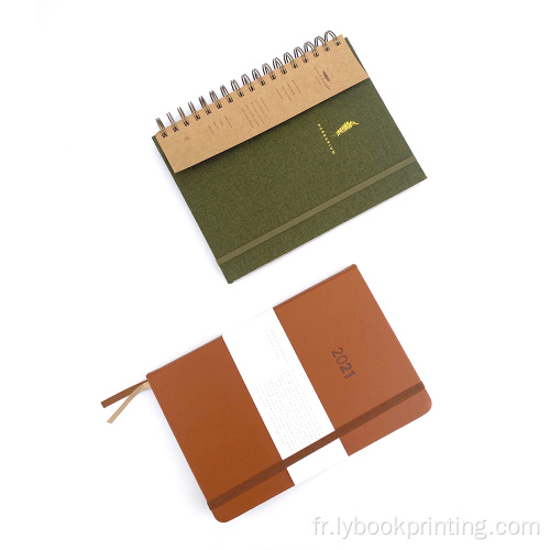 Haute couverture rigide A5 Notebook en cuir PU personnalisé